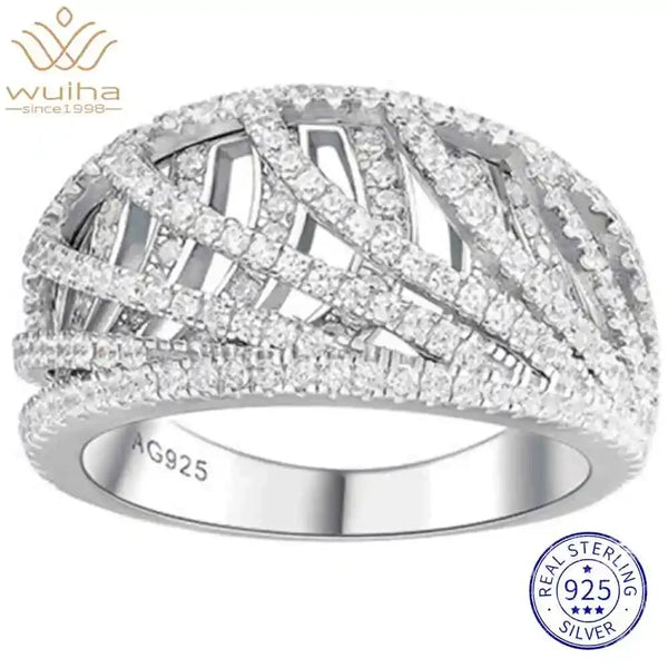 925 Sterling Silver Lab Sapphire High Carbon Diamonds Gemstone Wedding Band