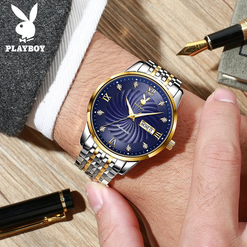 Stainless Steel Automatic Mechanical Watch for Men