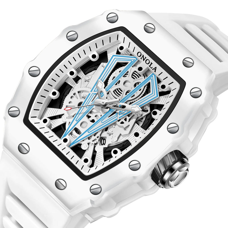 Stainless Steel Silicone Fashion Quartz Watch for Men