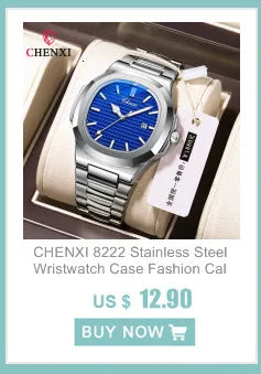 Stainless Steel Chronograph Wristwatch for Men