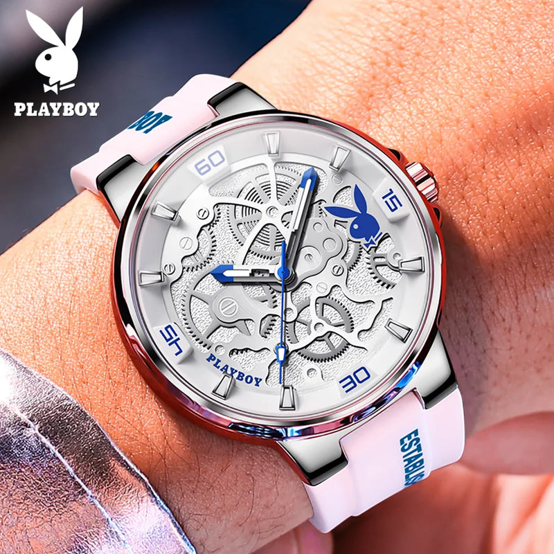 Silver Stainless Steel Quartz Watch for Men