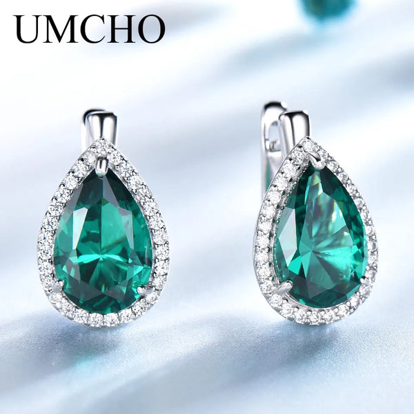 S925 Silver 8mm Clip-On Drop Earrings for Women