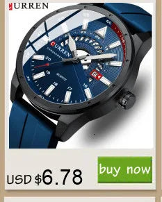 Stainless Steel Quartz Watch, Waterproof, for Men