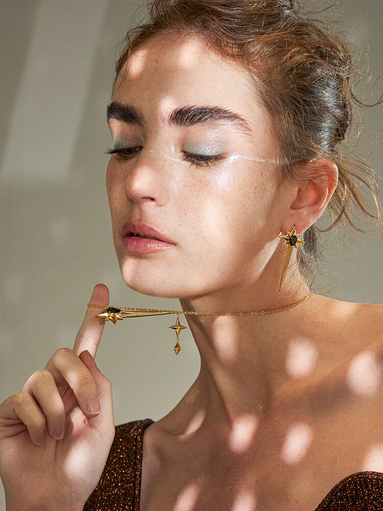 ENFASHION New Pendientes Octagon Drop Earrings For Women Trendy Gold Color Earrings Fashion Jewelry Wholesale E221484