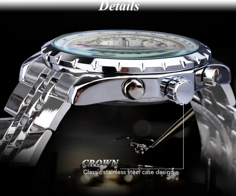 Stainless Steel Mechanical Men's Watch