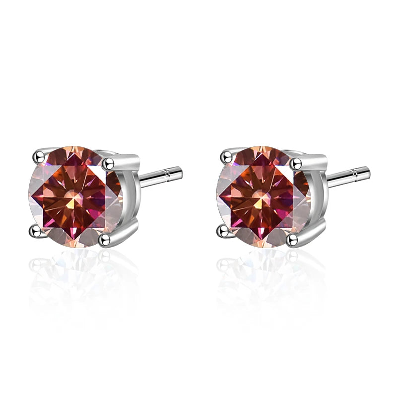 S925 Sterling Silver Moissanite Earrings for Women and Men