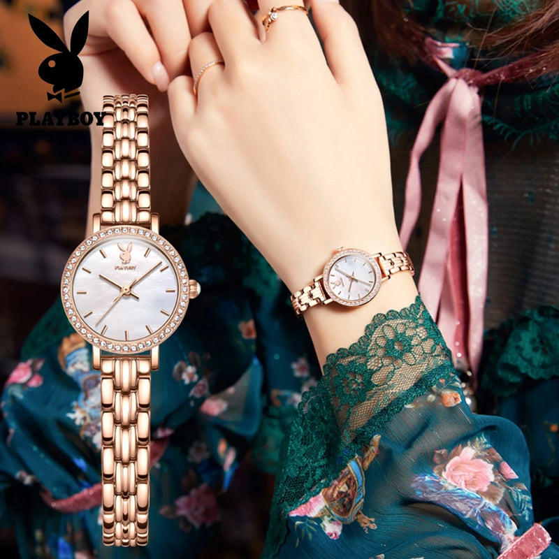 Stainless Steel Quartz Fashion Wristwatch for Women