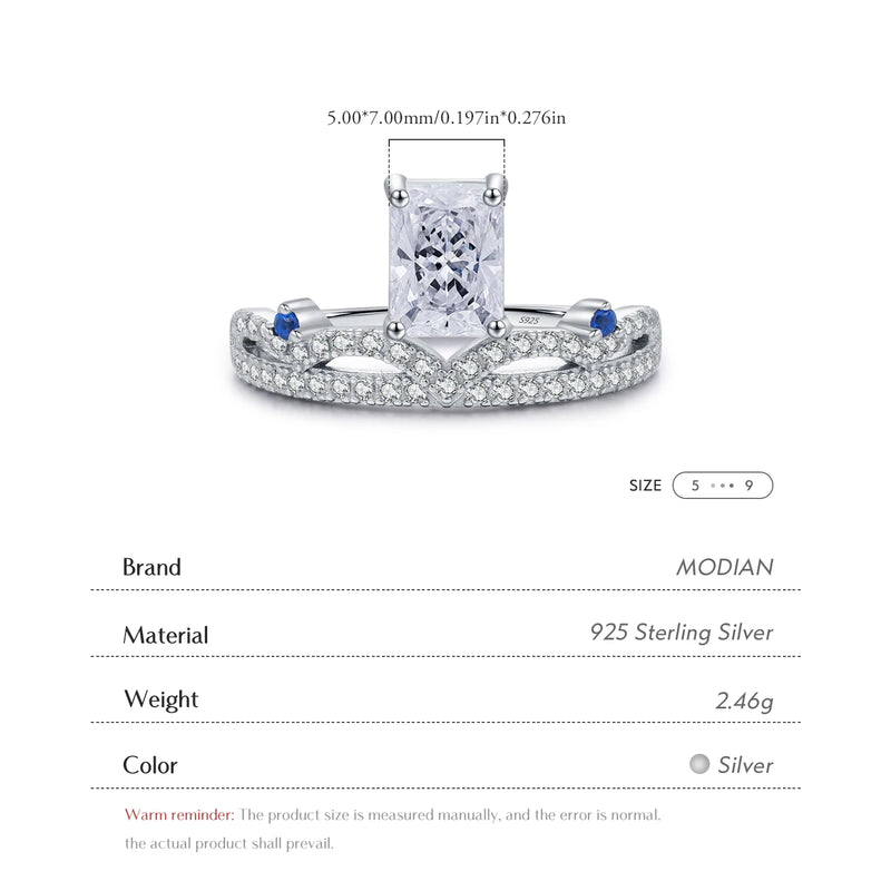 Sterling Silver Crushed Ice Cut CZ Rings for Women