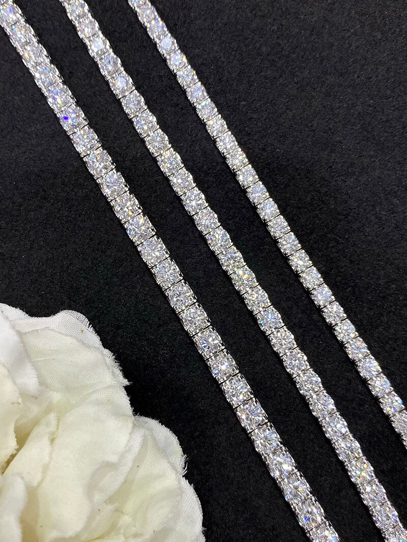 18K White Gold Diamond Bracelet for Women