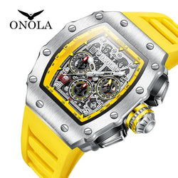 Stainless Steel Multifunction Luminous Sports Watch for Men