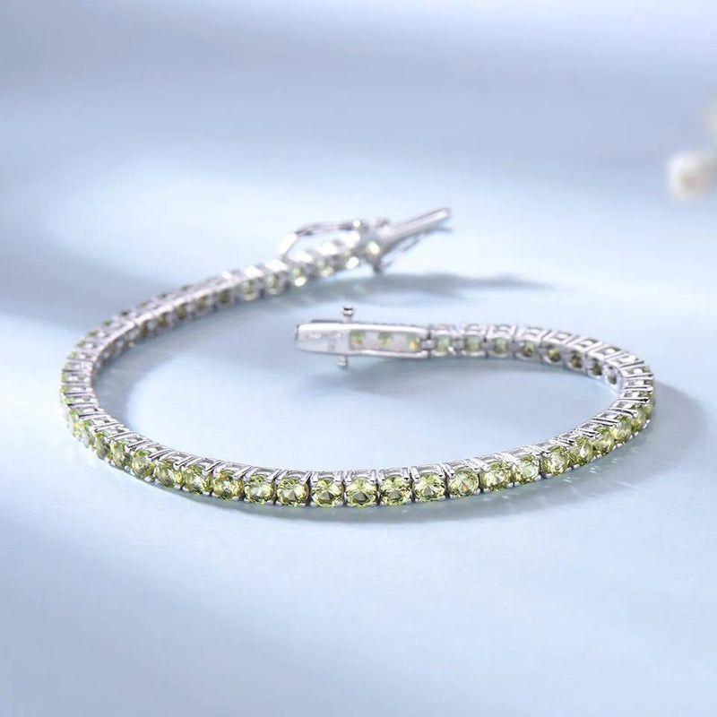 Sterling Silver Birthstone Bracelet for Women