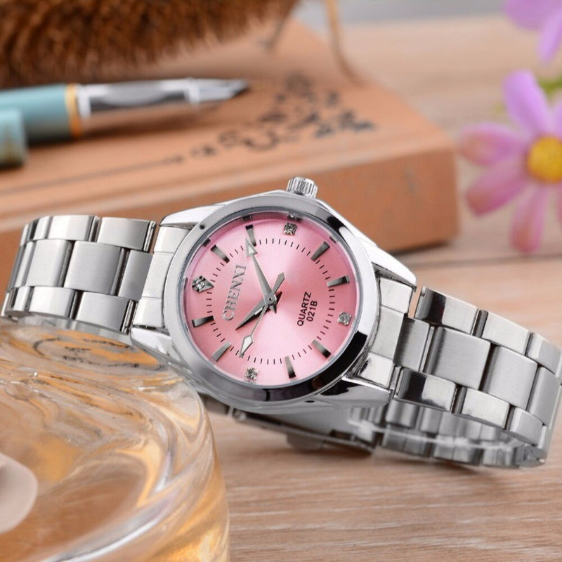 Watches Women Luxury Stainless Steel Wristwatches Analog Luminous Quartz Clock Watch Womens Relogio Feminino