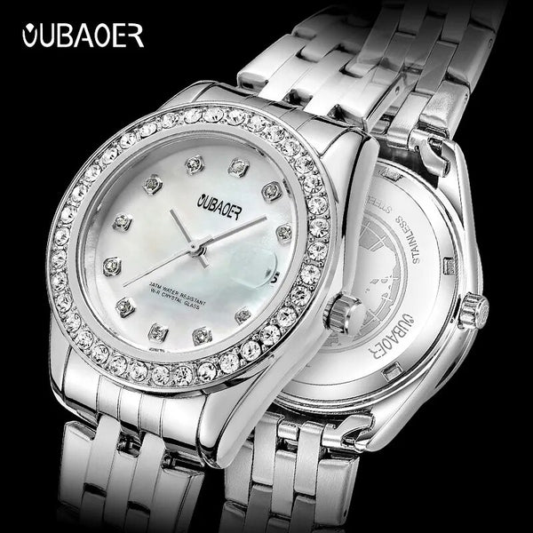 Stainless Steel Sapphire Watch for Women