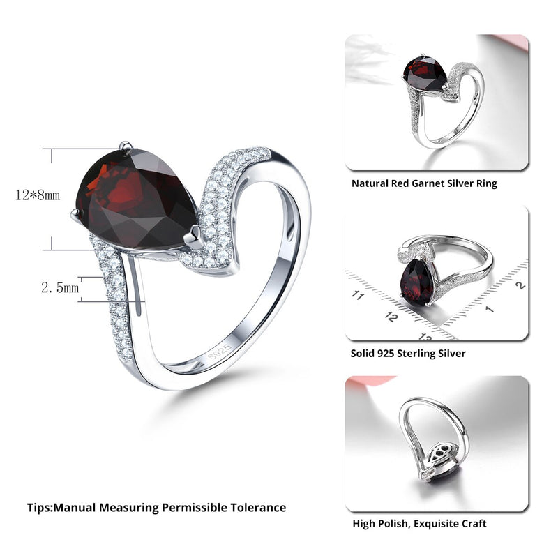Sterling Silver Garnet Ring