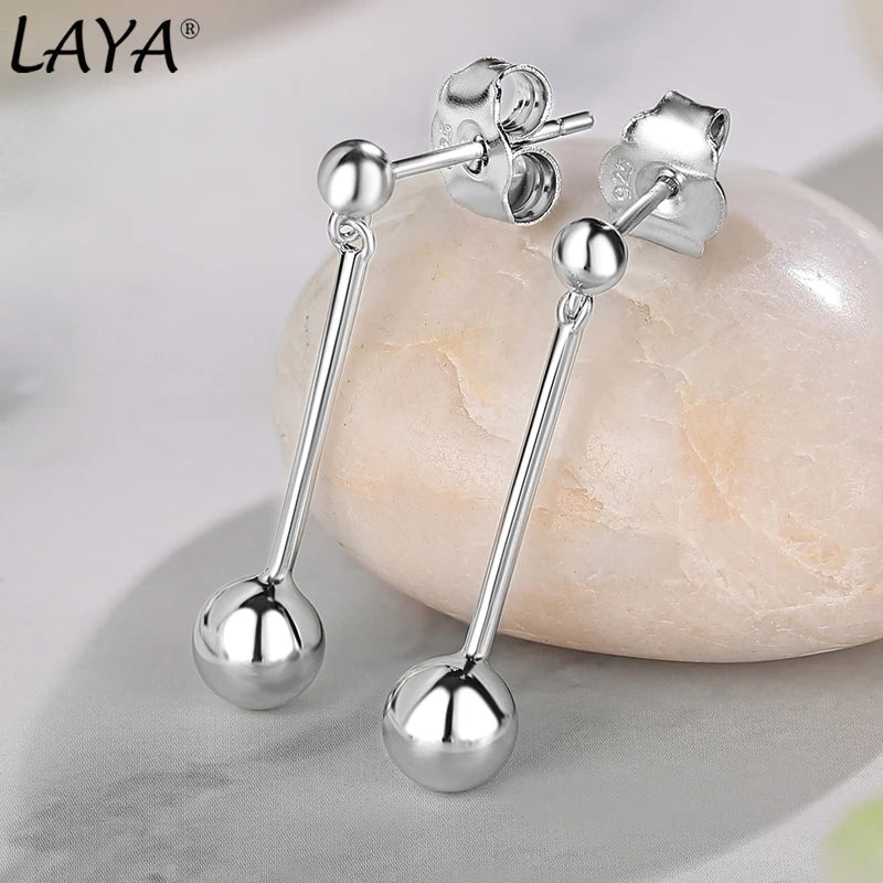 925 Sterling Silver Long Dangle Earrings for Women