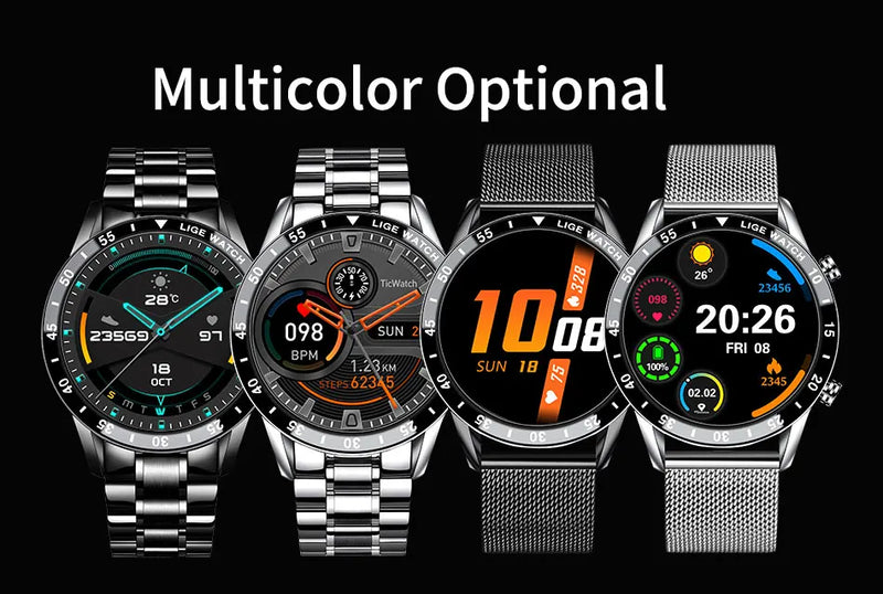 Smart Watch for Men with Full Touch Screen & Bluetooth Calling