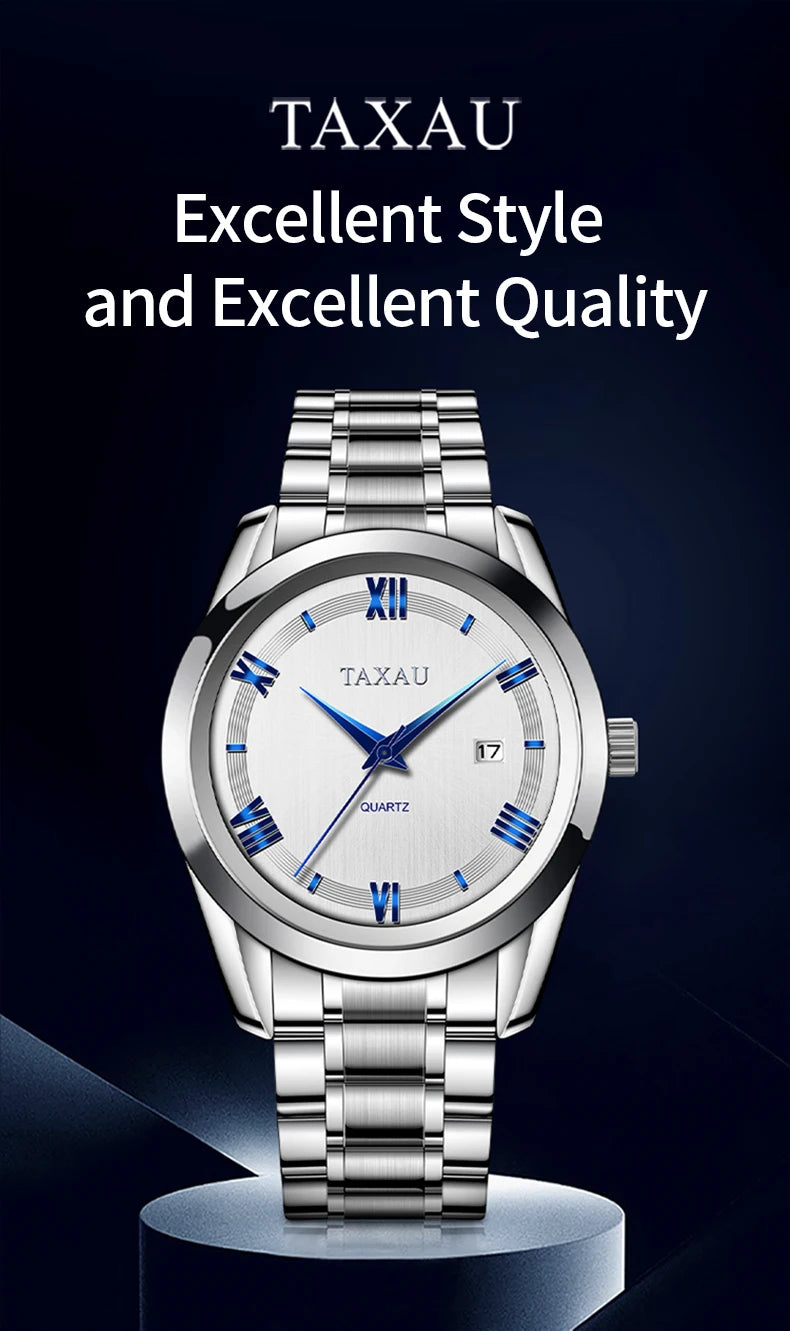 Stainless Steel Quartz Watch for Men