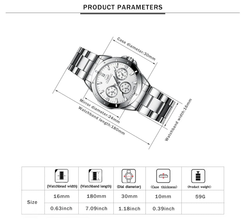 Quartz Waterproof Couple Watch for Women and Men