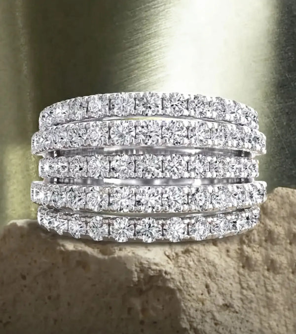 925 Silver Stunning CZ Diamond Eternity Ring for Women