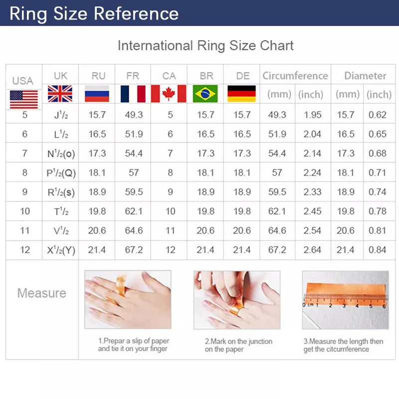 925 Sterling Silver 5x5mm Diamond Ring for Women