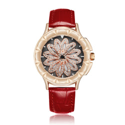 Rose Gold Rhinestone Ladies Watch