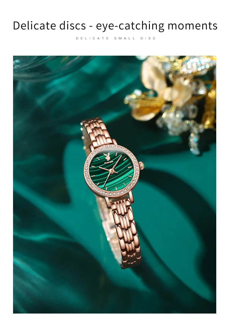 Stainless Steel Quartz Fashion Wristwatch for Women