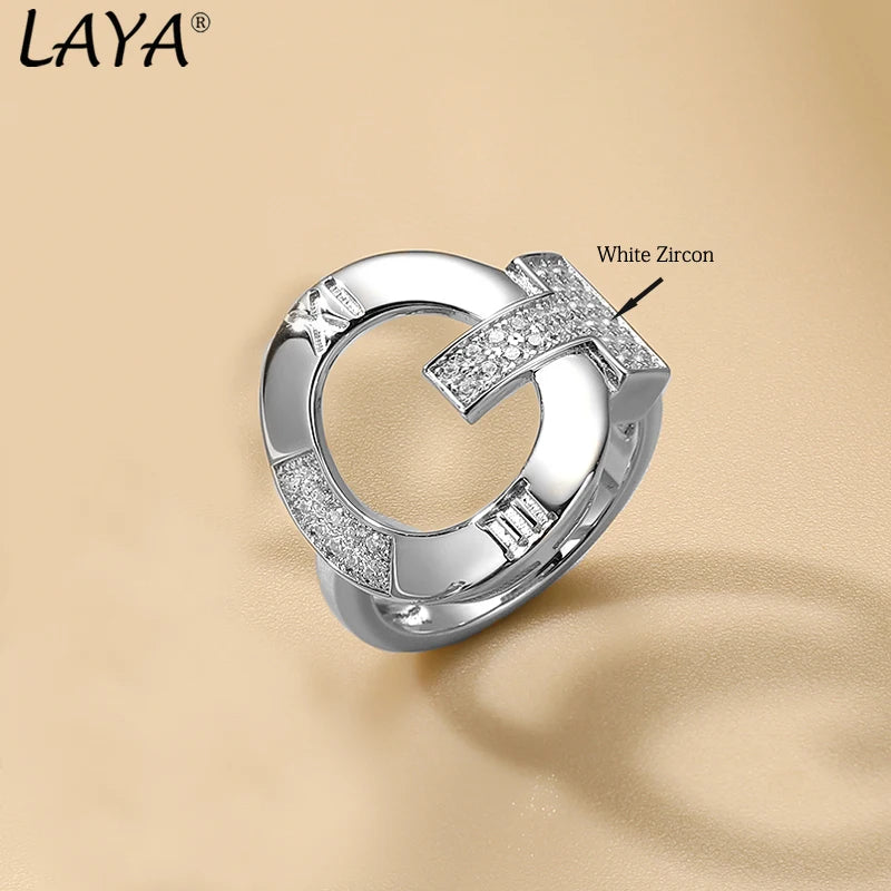 925 Sterling Silver Zircon Finger Ring for Women