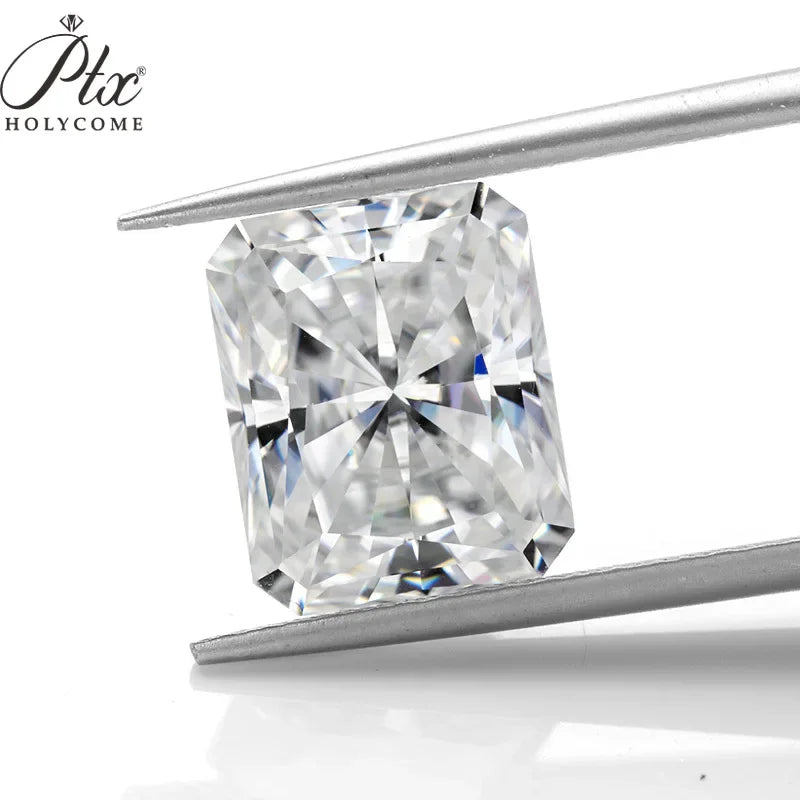 White Gold Radiant Cut 3.50ctw Moissanite