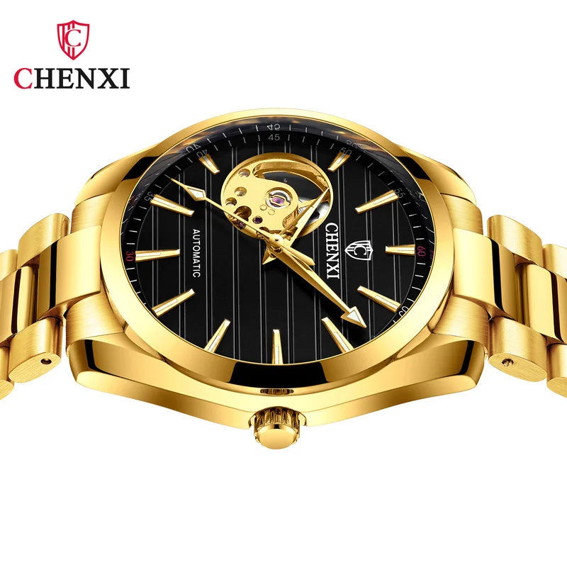 Stainless Steel Automatic Mechanical Watch for Men