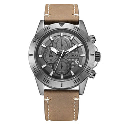 Stainless Steel Quartz Chronograph Luminous Watch for Men