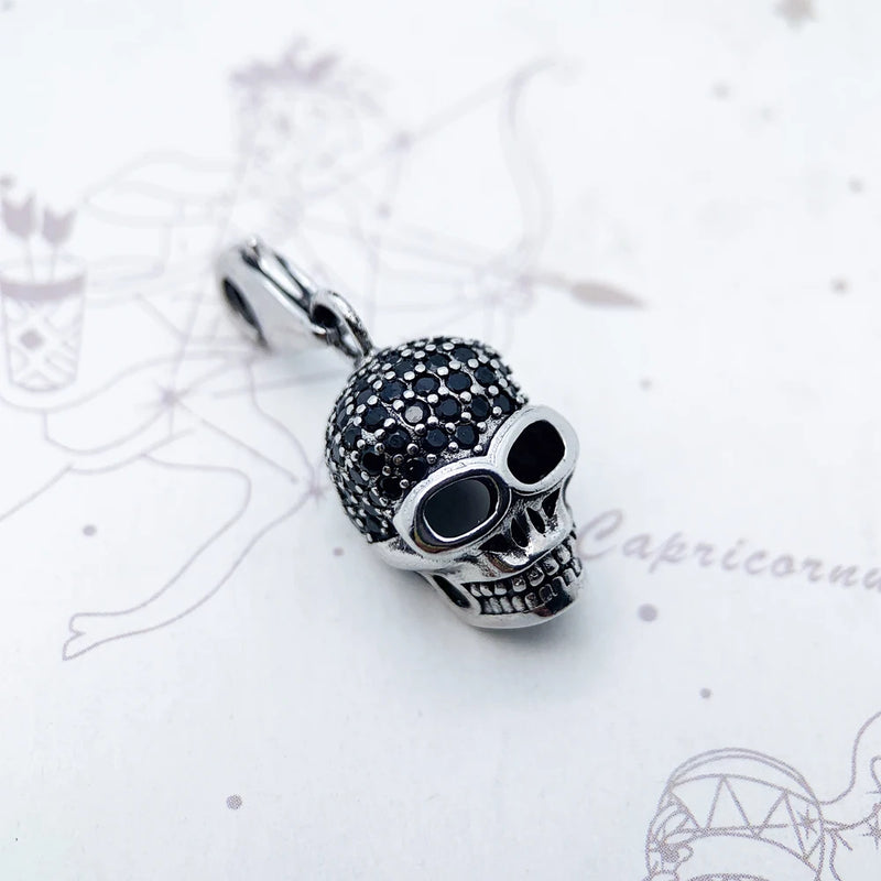 925 Sterling Silver Skeleton Pendant Charm, for Men and Women