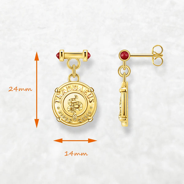 Gold Plated Sterling Silver 925 Earrings for Women