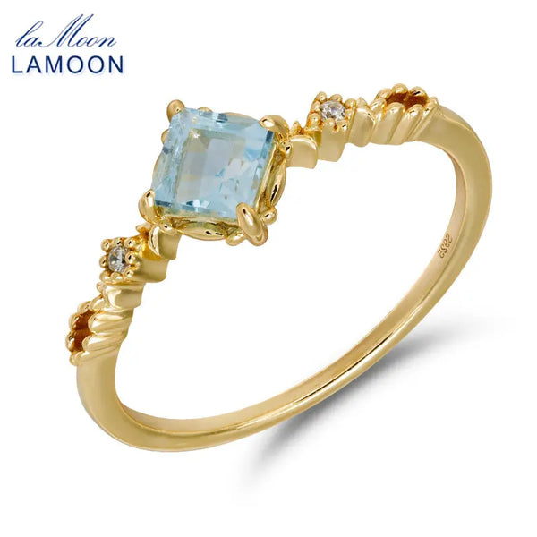 925 Sterling Silver Sky Blue Topaz Ring for Women