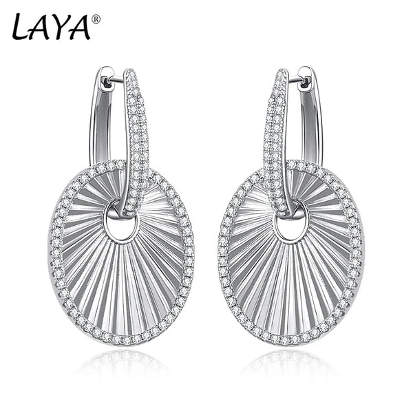 925 Sterling Silver Large Drop Earrings for Women