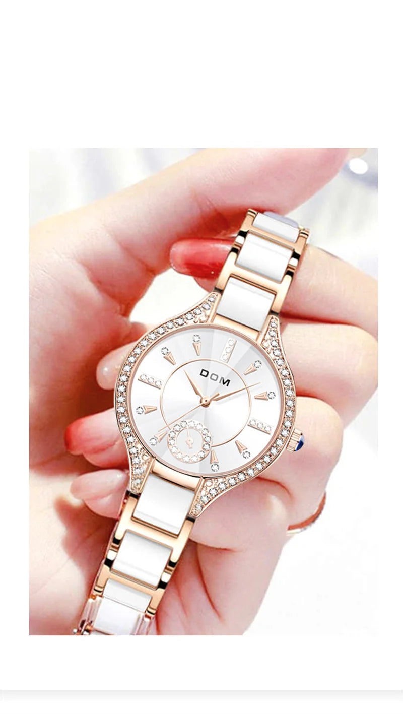 Stainless Steel Elegant Luxury Watch for Women