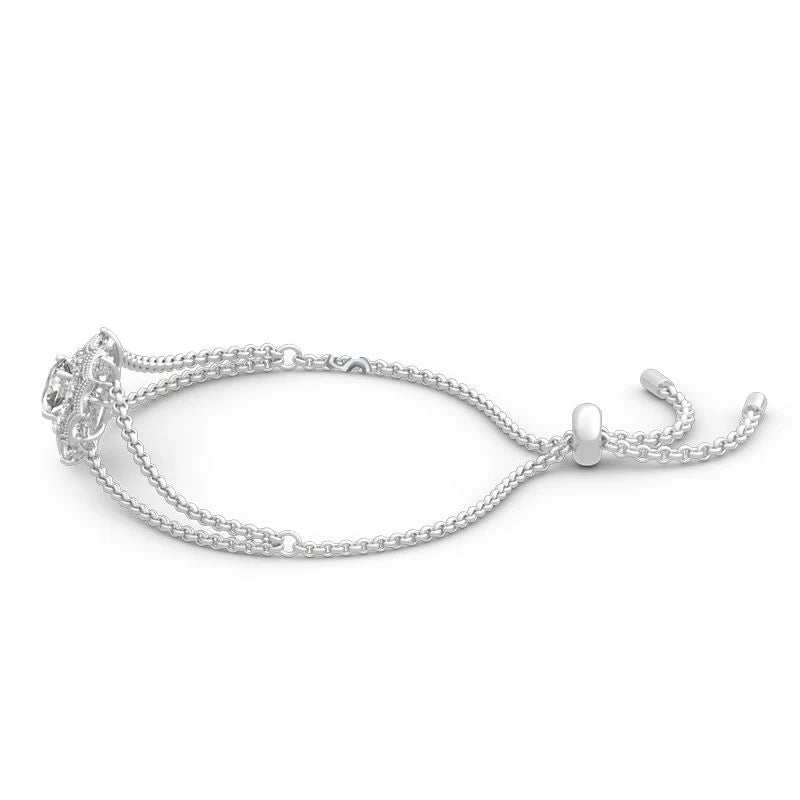 925 Sterling Silver 1ct Moissanite Bracelet for Women