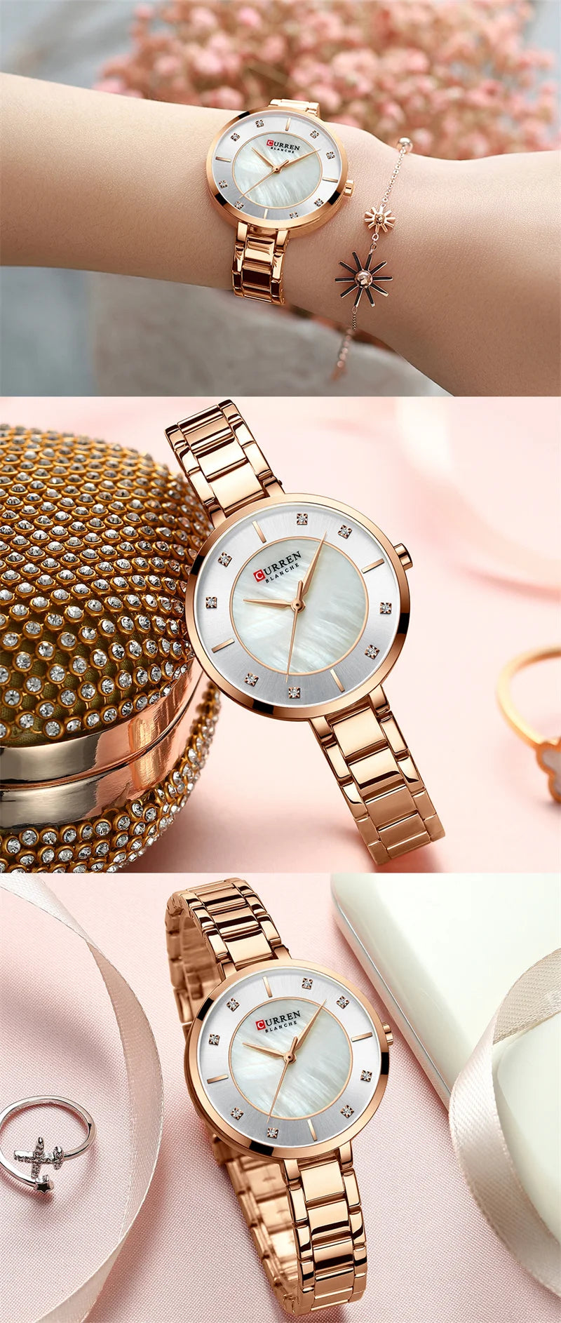 Stainless Steel Quartz Watch for Women