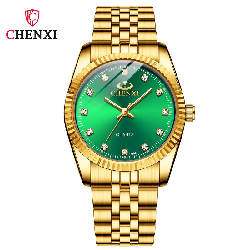 Golden Stainless Steel Quartz Watch for Women