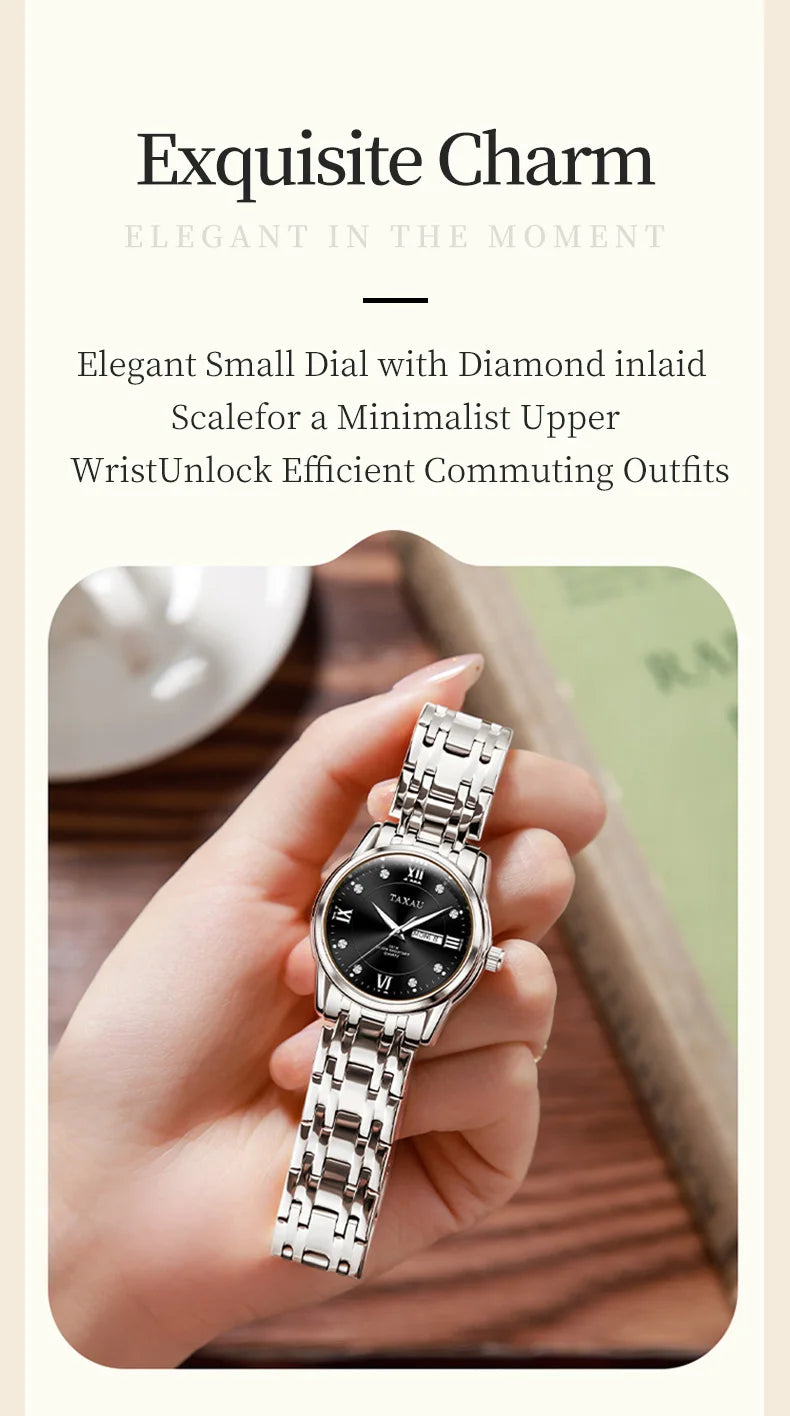 Stainless Steel Quartz Watch for Women