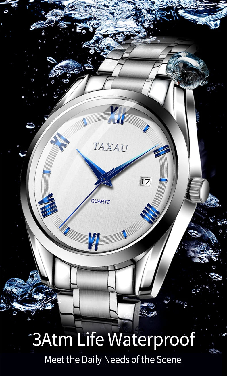 Stainless Steel Quartz Watch for Men