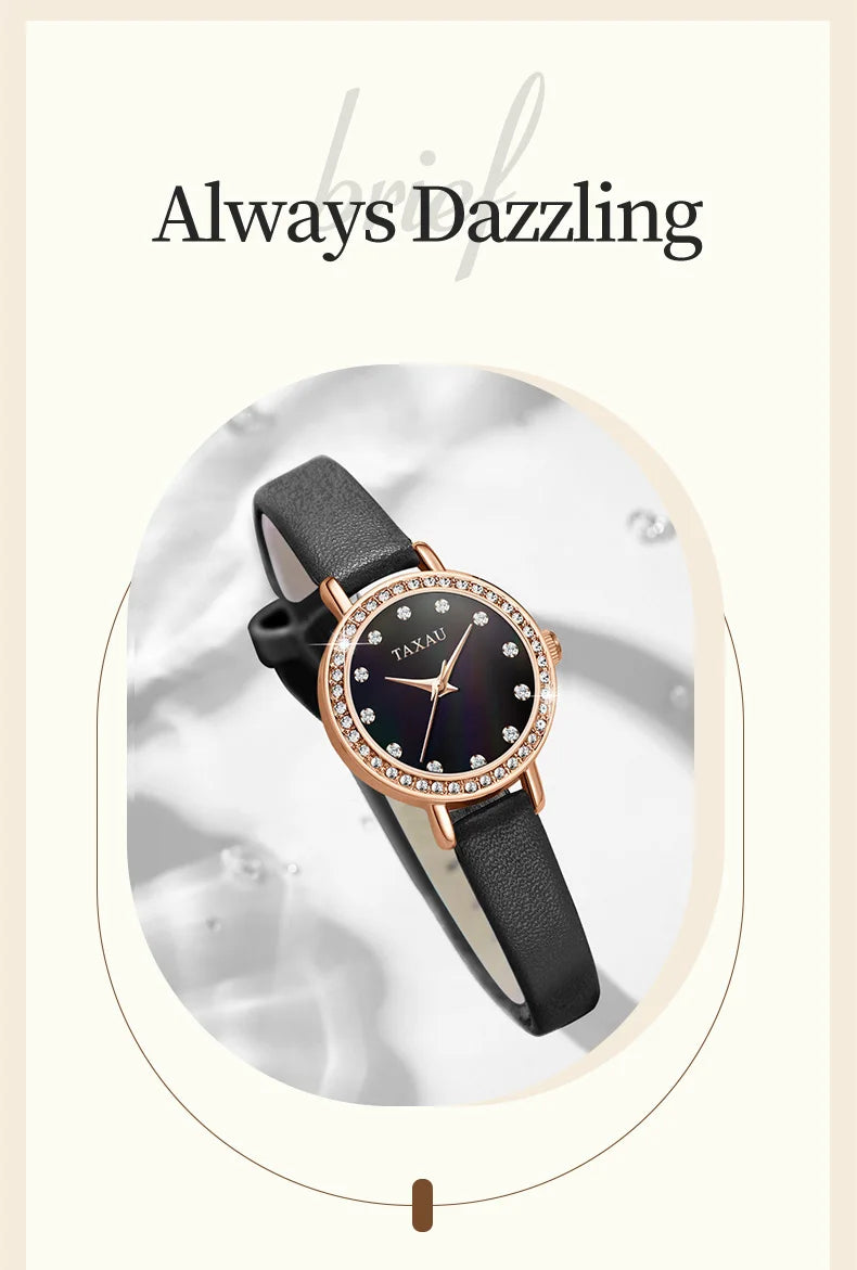 Stainless Steel Multifunctional Waterproof Quartz Watch for Women