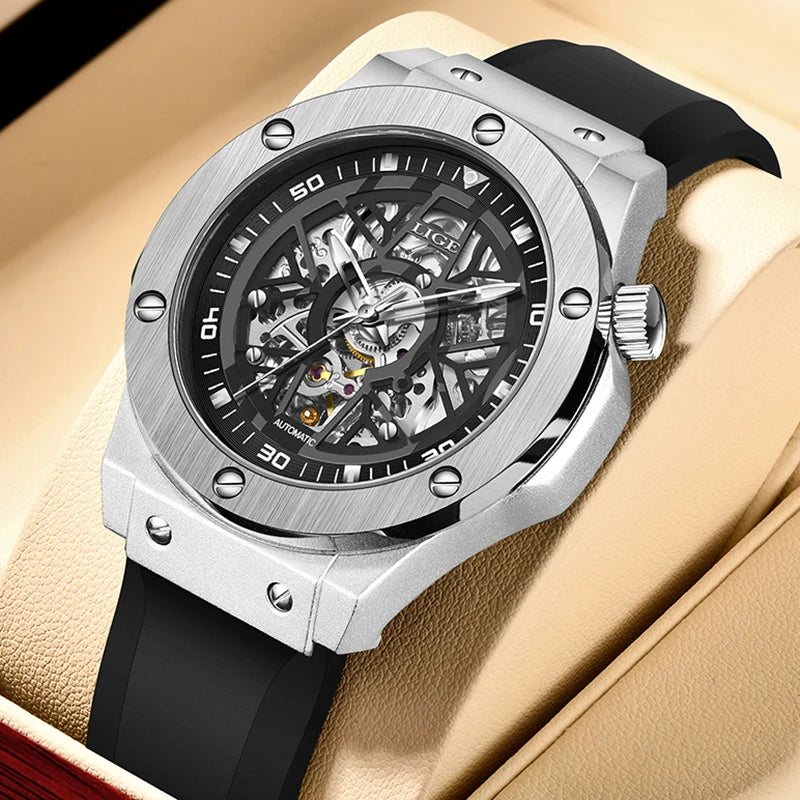 Luxury Mechanical Men's Wristwatch - Casual Sports Waterproof Automatic Watch for Men