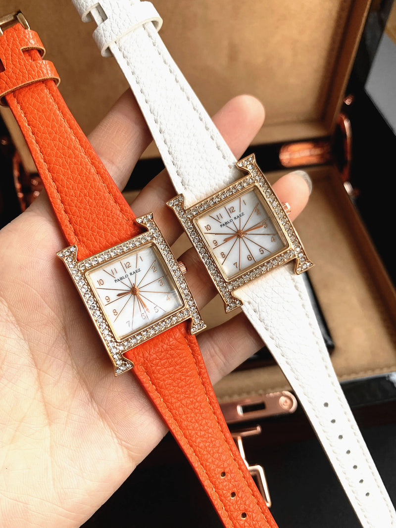 Elegant Rose Gold Stainless Steel Waterproof Ladies Watch