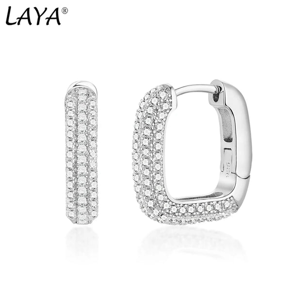 Sterling Silver Cubic Zirconia Huggie Hoop and Halo Stud Earrings for Women