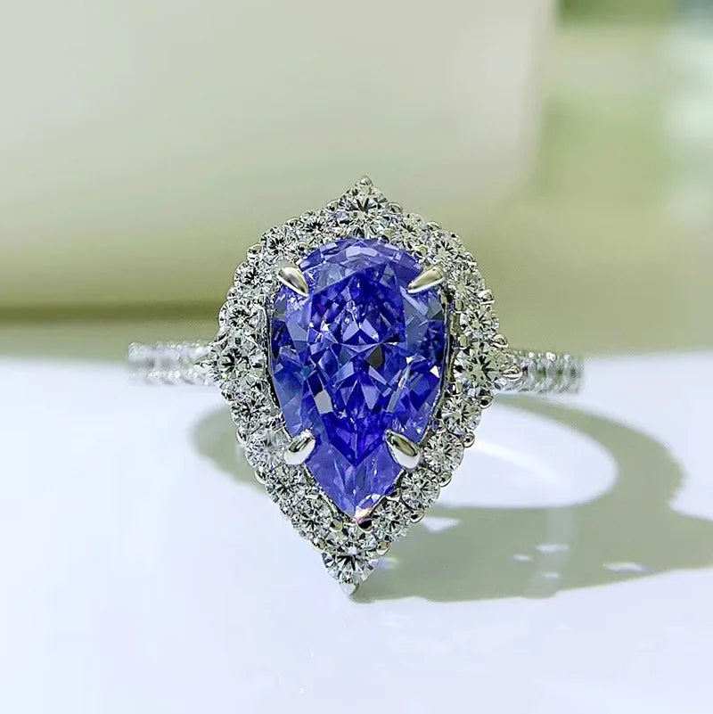 Sterling Silver Tanzanite Ring for Women