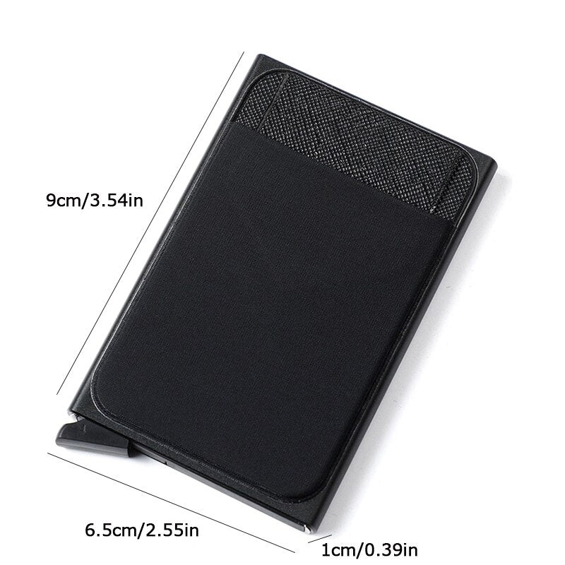 RFID Smart Wallet, Metal, Pop Up, Minimalist, for Men & Women