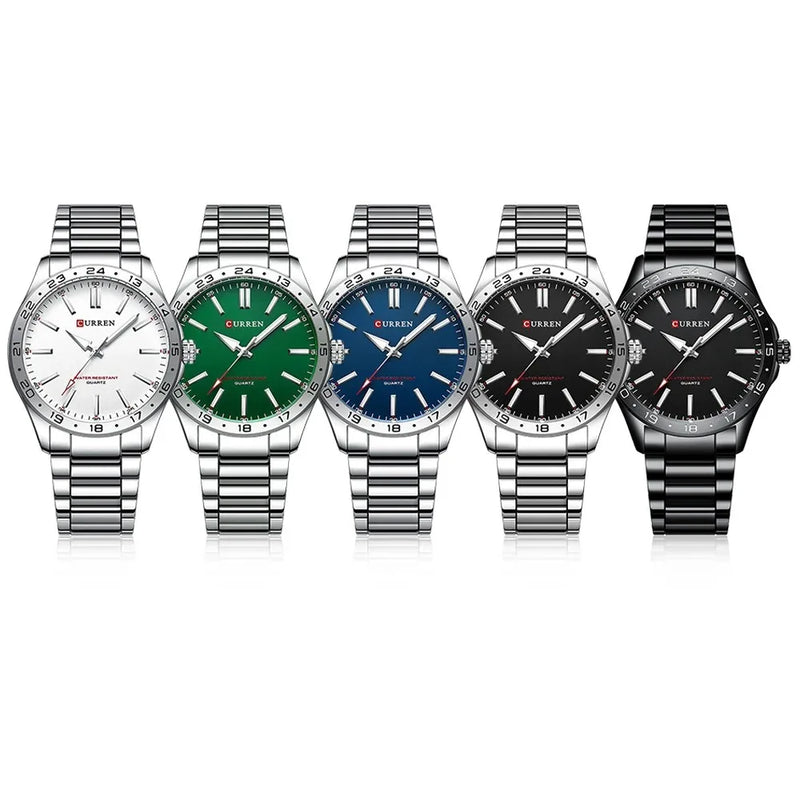 Stainless Steel Quartz Watch, Waterproof, for Men