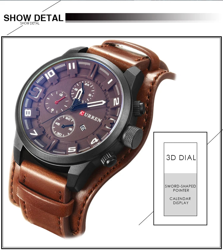 Stainless Steel Watch Waterproof for Men