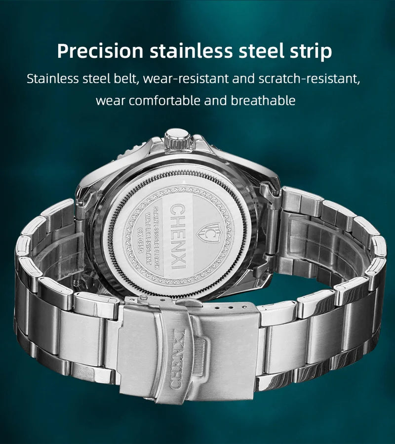 Stainless Steel Quartz Watch for Men