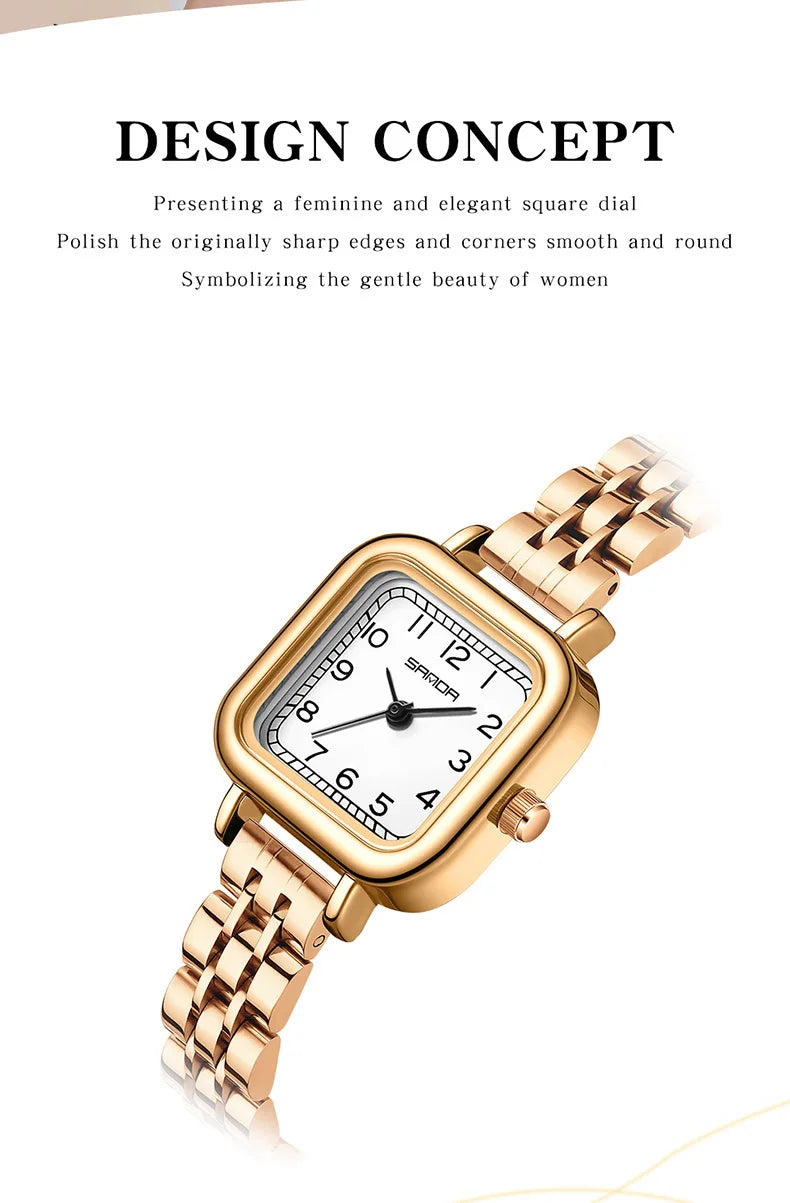 Stainless Steel Quartz Watch for Women